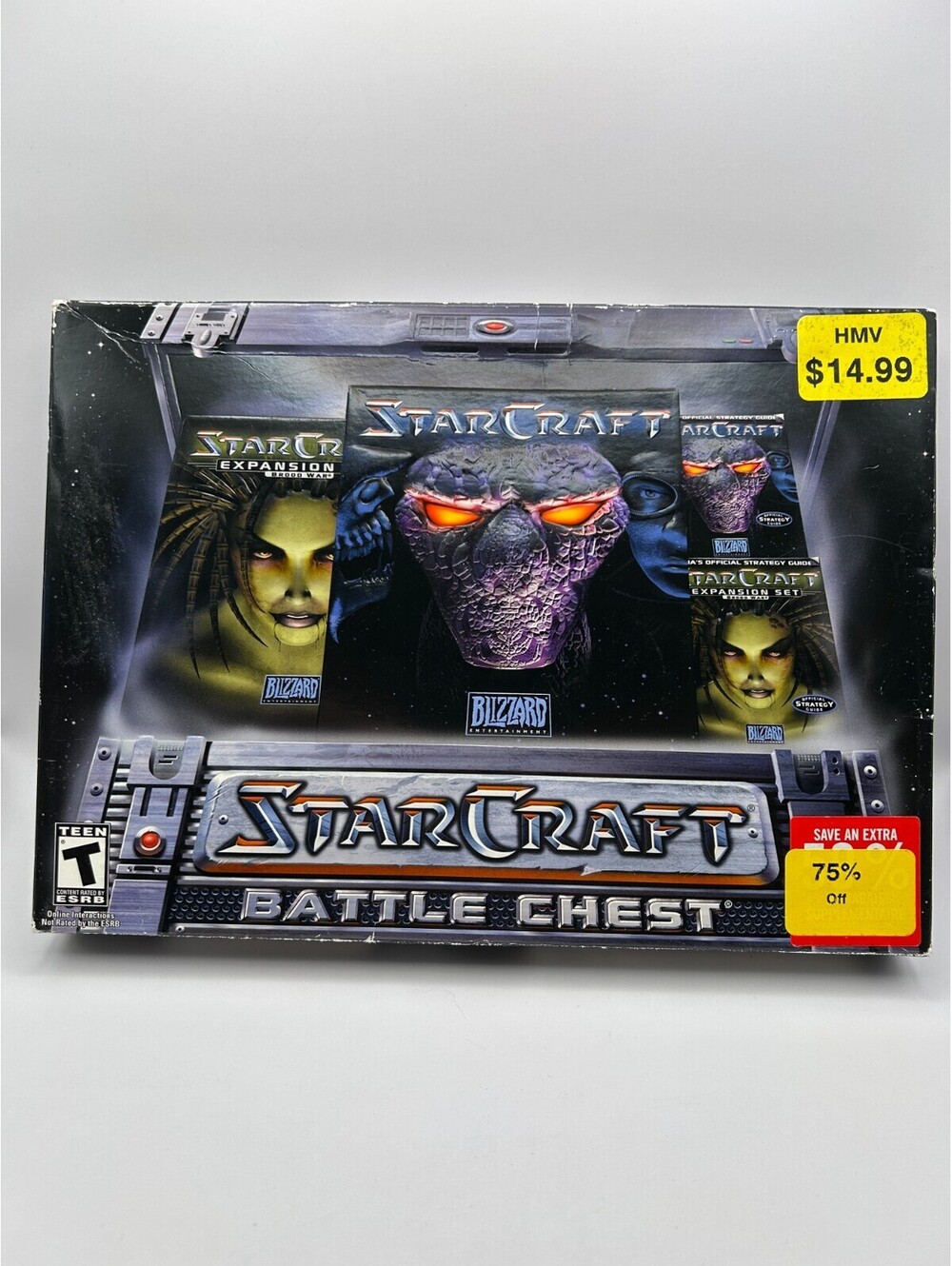 StarCraft Battle Chest PC Complete Brood War Discs + Prima Guide Manuals
